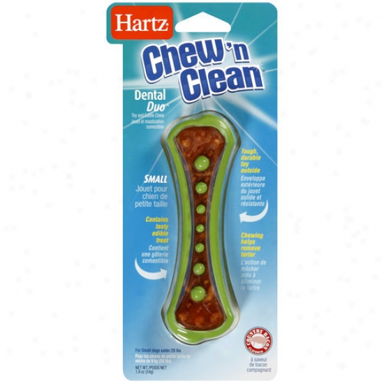 Hartz 05415 Chew N Clean Dental Duo Dog Chew And Toy