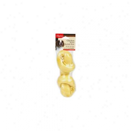 Hartz 7inch Chicken Dental Roujdknot Bones  81661
