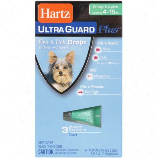 Hartz Ultraguard Plus Flea And Tick Drops For Dogs 4-15lbs