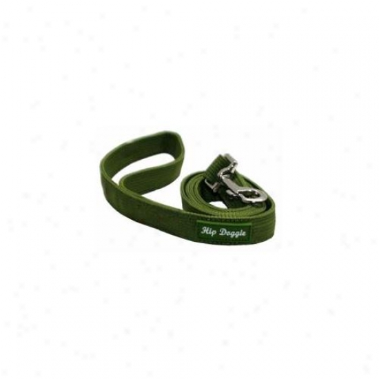 Hip Doggie Hd-6pmhgr-leash Olive Green Mesh Matching Leash