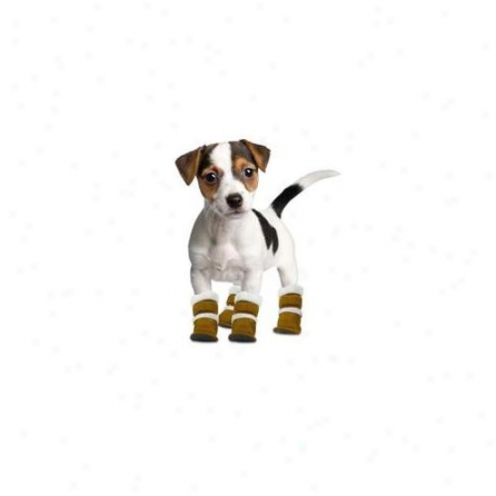 Hugs Pet Products Hug-11000 Pugz Shoes For Dogs Extra Small Brown 1. 25 Inch X 2 Inch X 2. 5 Inch
