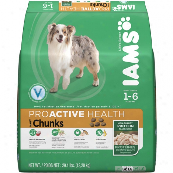 Iams Proactive Health Chunks Dog Food, 29.1 Lb