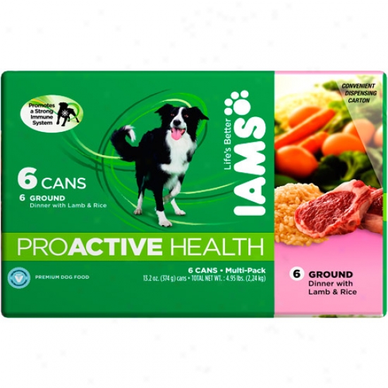 Iams Proactive Soundness Ground Dinner With Lamb And Rice Multi-pack 6 Caans, 13.2 Oz (each)