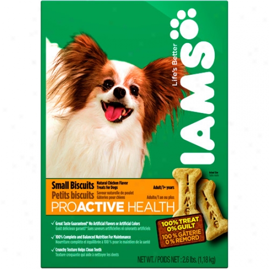 Iams Proactive Health Small Biscuits Adult Dog, 2.6lb Bag (1.18 Kg.)