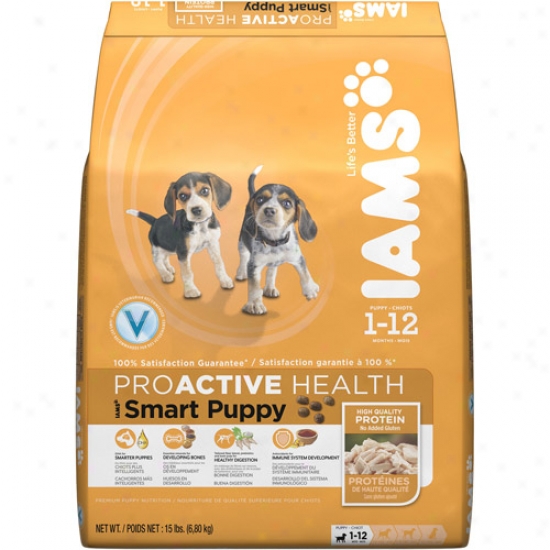 Iams Proactive Health Smart Puppy Dog Food, 15 Lb