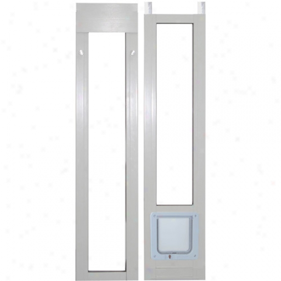 Ideal Modular Aluminum Patio Favorite Door Cat Flap, White