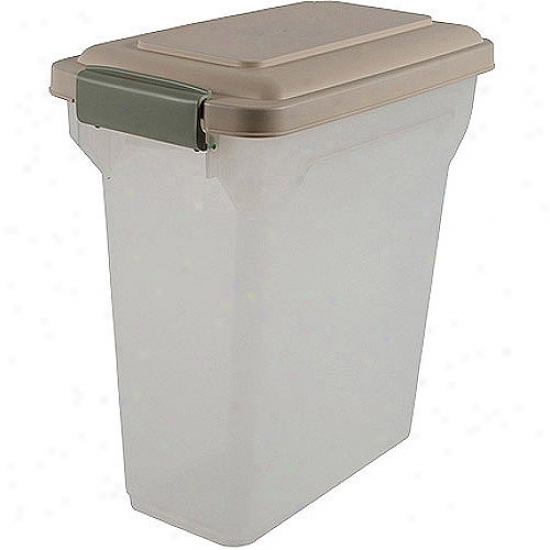 Iris Food Storage Container, Almond, 15qt
