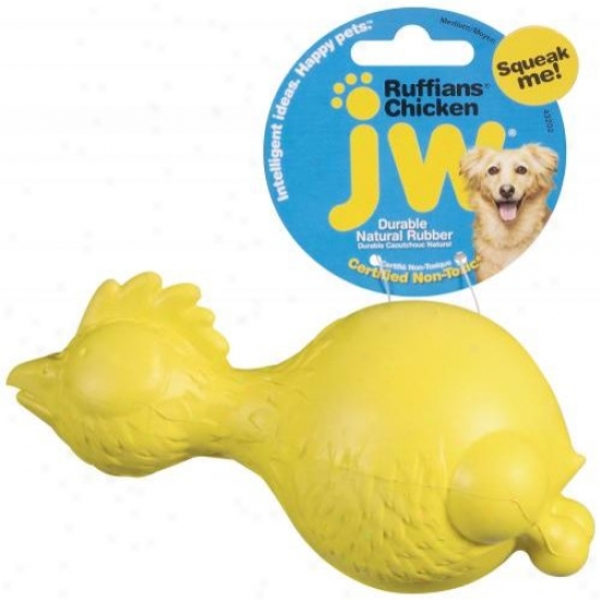 Jw Pet Company 43202 Ruffians Chicken Dog Toy