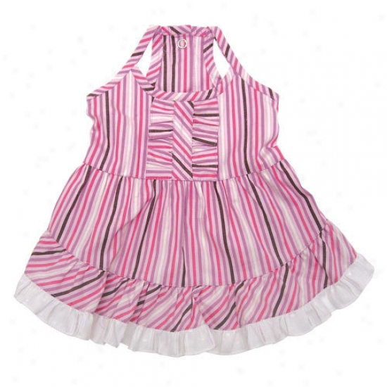 Klippo Pet Elegant Smart Stripes Picnic Dog Dress