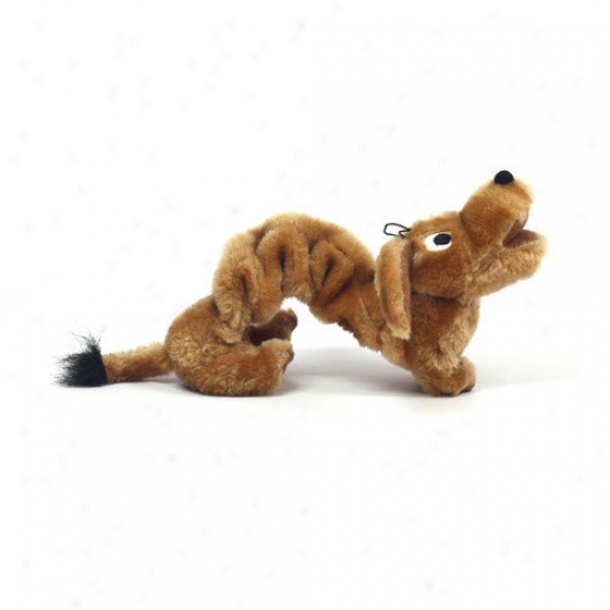 Kyjen Plush Puppiies Bungee Weiner Dog Toy