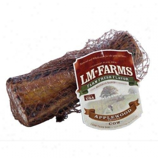 L M Animal Farms Applewood Smoked Cow Thigh Bone