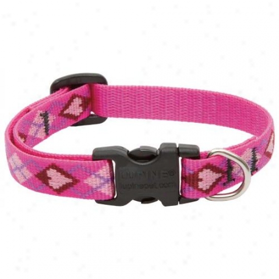 Lupone Inc 14233 1/2 Inch X 6 Inch-9 Inch Adjustable Pup Love Design Collar For Small Dogs And Pup