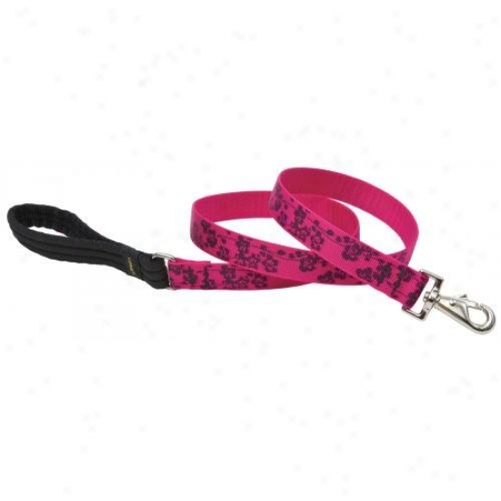 Lupine Inc 20258 1 Inch X 4 Plum Blossom Design Dog Lead