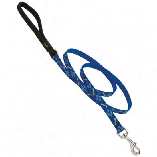 Lupine Inc 41838 1/2 Inch X 4 Dapper Dog Design Dog Lead