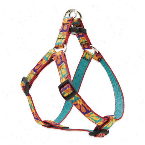 Lupine Pet Crazy Daisy 3/4'' Adjustable Medium Dog Step-in Harness