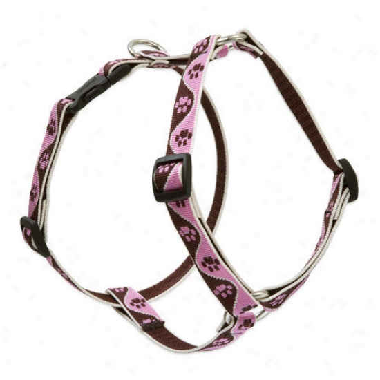 Lupine Pet Tickled Pink 3/4'' Adjustable Medium Dog Roman Harness