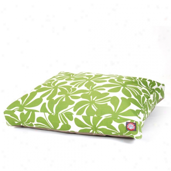 Majestic Pet Products Plantation Rectangle Pet Bed, Sage