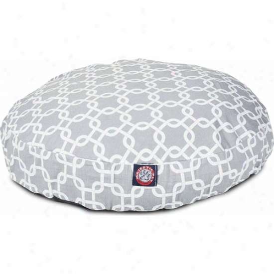 Majestic Angry mood Products Roind Pet Bed, Gray Links