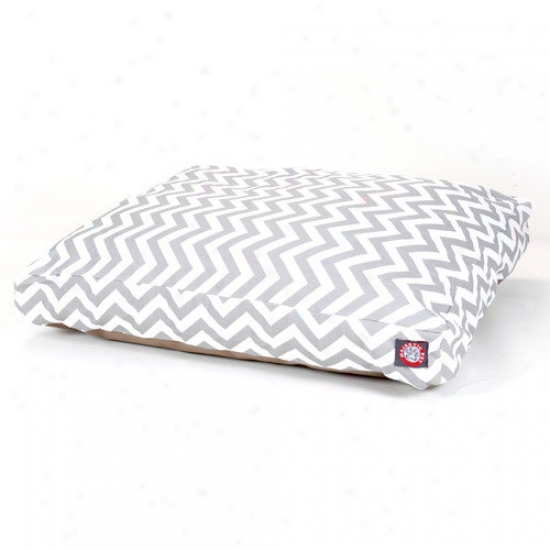 Majestic Pet Products Zig Zag Rectangle Pet Bed