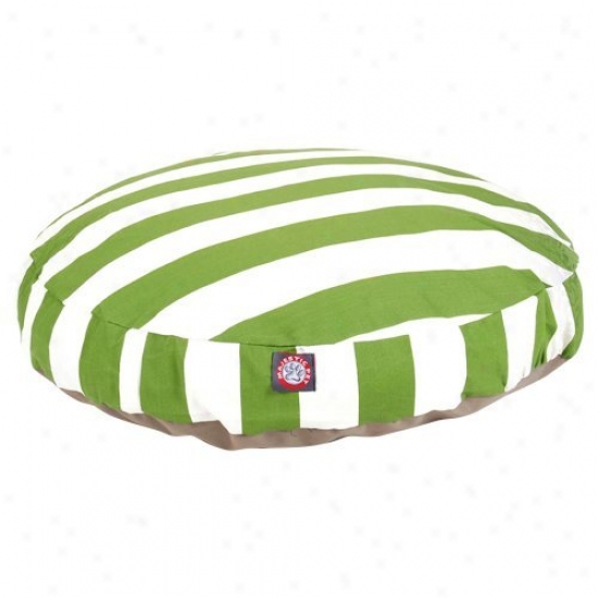 Majestic Pet Striped Round Pet Bed