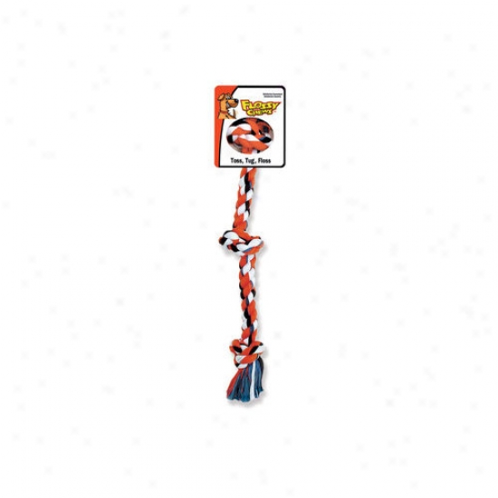 Mammoth ePt Products Cotton Blend 3 Knot Rope Tug Dog Toy In Multi
