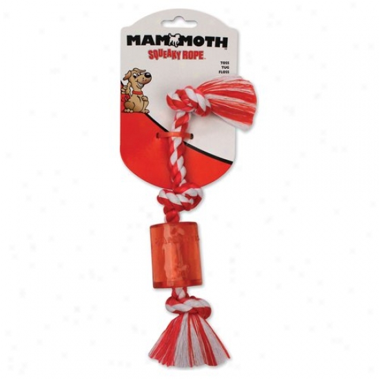 Mammoth Squeaky Rope Mini Dog Toy
