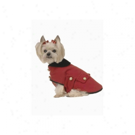 Max's Closet Military Dog Coat In Red