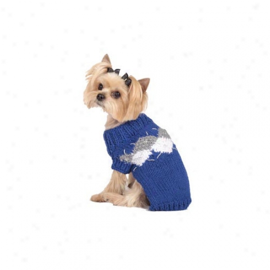 Max's Closet Modern Argyle Dog Sweater In Magnificent