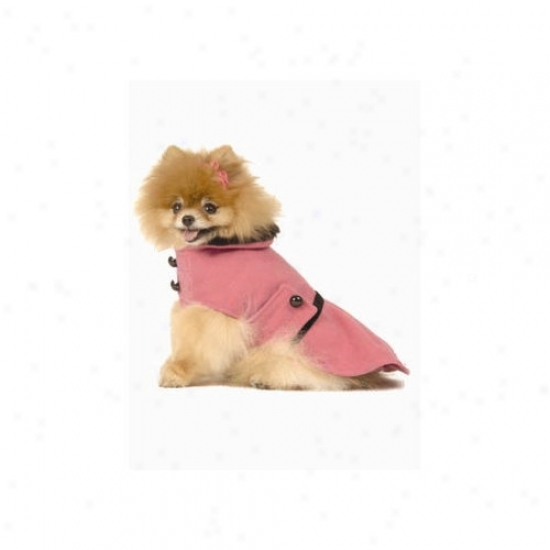 Max's Closet Pleated Dog Coat In Hot Pink