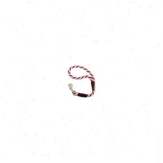 Mendota Twist Traffic Leash In Pink Chocolate