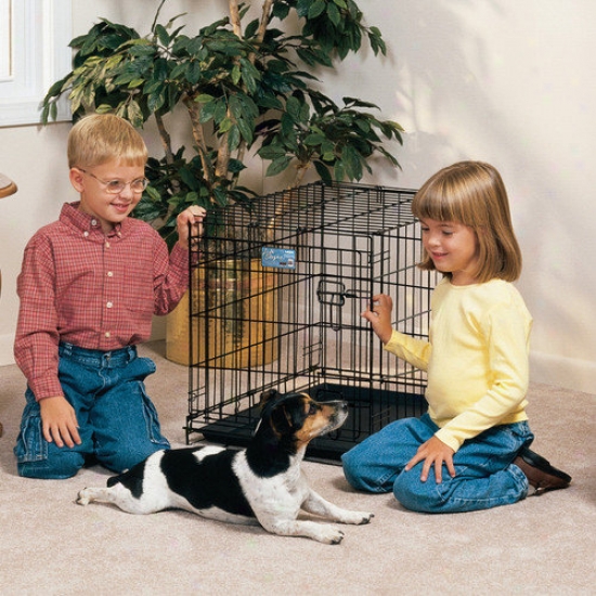 Midwest Homes For Pets Life Stages Fold & Carry Single-door Dog Crate