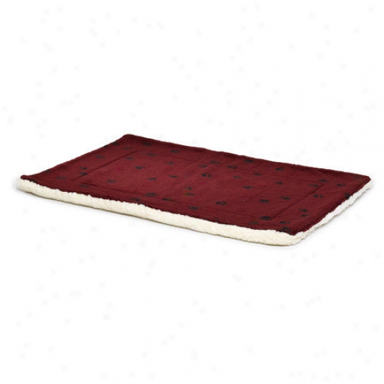 Midwest Homes For Pets Quiet Time Reversible Dog Bed In Burgundy