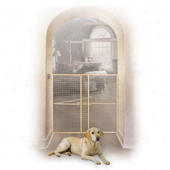 Midwest Homes For Pets Wood Wire Mesh Pet Gate