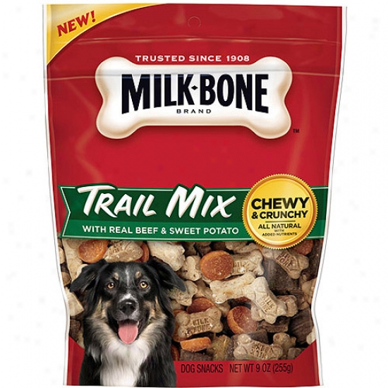 Milk-bonee Trail Mix True Beef & Sweetness Potato Dog Snacks, 9 Oz