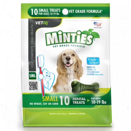 Minties From Vetiq Small Dog Dental Treats, 6 Oz