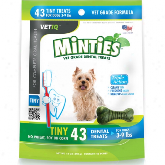Minties From Vetiq Tiny Dog Dentla Treats, 12 Oz