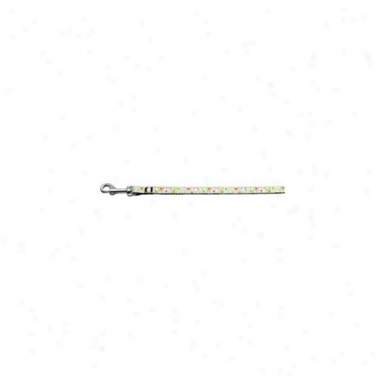 Mirage Favorite Products 125-003 3804wt Retro Nylon Ribbon Collar White . 38 Wide 4ft Lsh