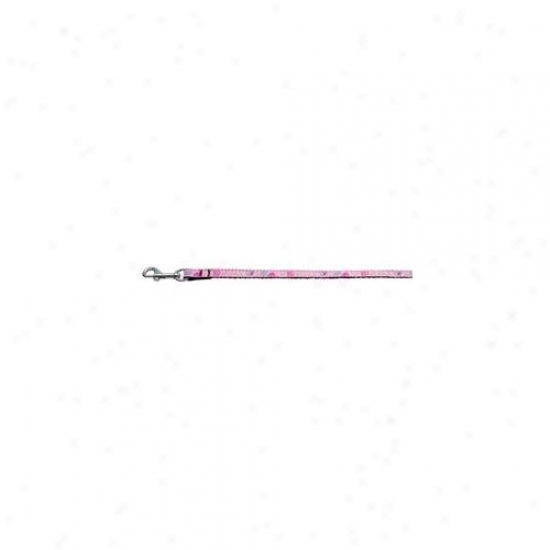 Mirage Pet Products 125-009 3804lpk Crazy Hearts Nylon Collars Light Pink . 38 Wide 4ft Lsh