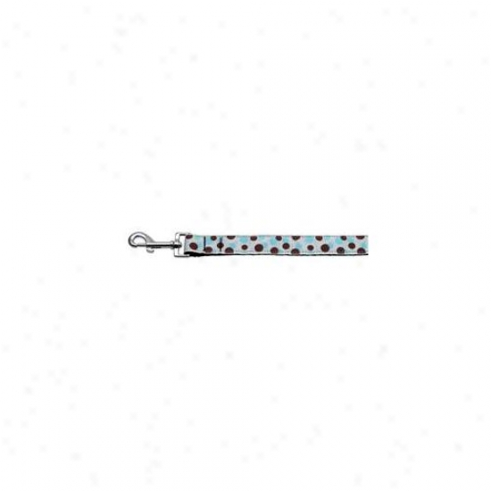 Mirage Pet Products 125-012 1004bbl Confetti Dots Nylon Collar Baby Blue 1 Wide 4ft Lsh