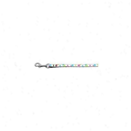 Mirage Pet Products 125-018 3804wt Lollipops Nylon Ribbon Tie Wihte . 38 Inch Wide 4ft Long