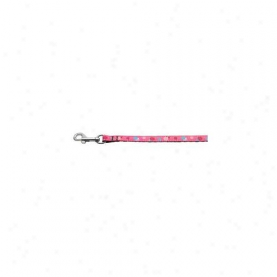 Mirage Pet Products 125-018 3806bpk Lollipops Nylon Ribbon Leash Bright Pink . 38 Remote 6ft Long