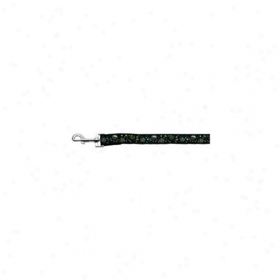 Mirage Pet Products 125-019 1004bk Cupcakes Nylon Ribbon Leash Black 1 Inch Wide 4ft Long