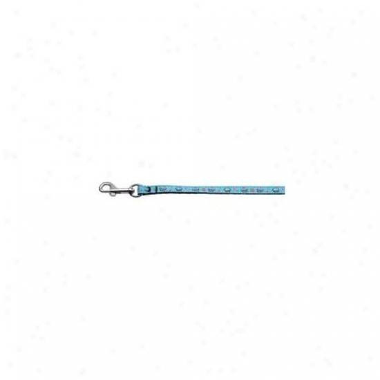 Mirage Pet Products 125-019 3804bbl Cupcakes Nylon Ribbon Leash Baby Blue . 38 Inch Wide 4ft Long