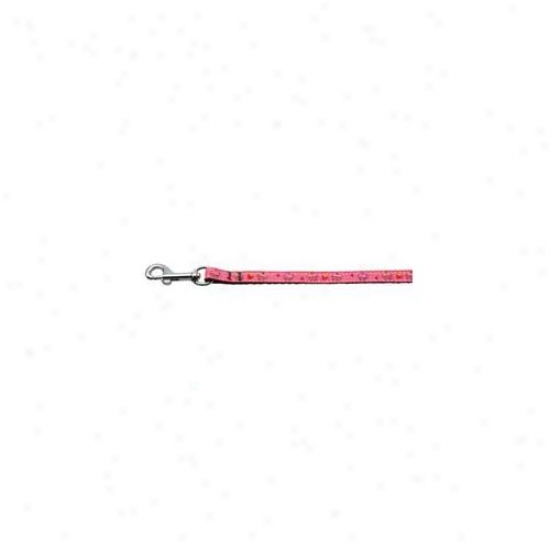 Mirage Pet Products 125-019 3804bpk Cupcakes Nylon Ribon Leash Bright Pink . 38 Inch Wide 4ft Long
