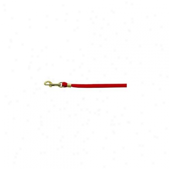 Mirage Pet Products 80-02 Rdvpl Velvet Flat Leash Red . 38 Plaain Leash