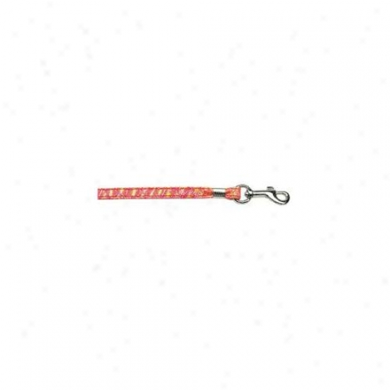 Mirage Pet Products 80-03 Rdt Rd Twinkle Plain Leash Red . 38 Inch