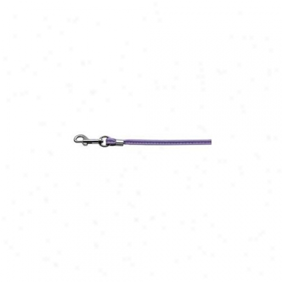 Mirage Pet Products 80-04 Pr Slv Hrw Round Leash Purple Silver Hardware