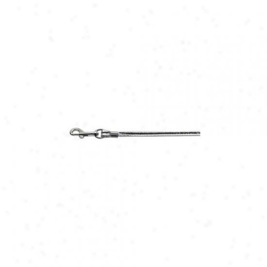 Mirage Pet Products 80-04 Sv Slv Hrw Round Leash Silver Silver Hardware