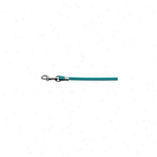 Mirage Pet Products 80-04 Tq Slv Hrw Round Leash Turquoise Silver Hardware