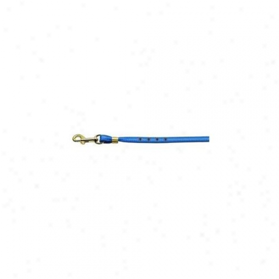 Mirage Pet Products 80-05 Bl Gd Hrw Color Crystal Leash Blue  With  Blue Stones Gold Hardware